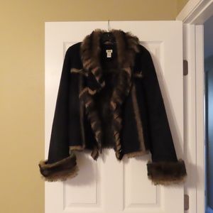 Cache Faux Suede/Fur Winter Jacket